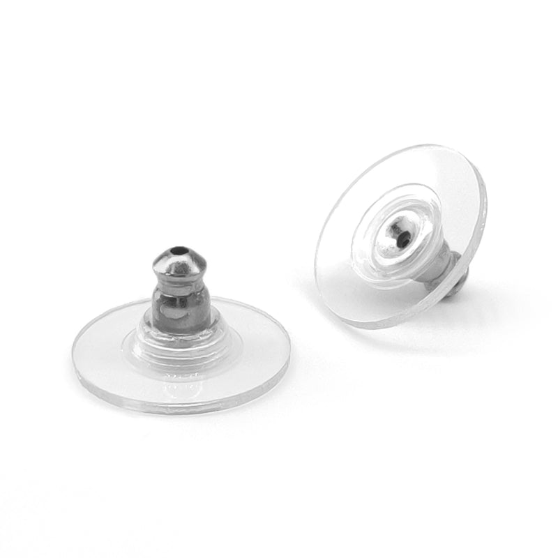 PENDIENTES LUNA - Hechos a mano - Acero inoxidable - Tagua (marfil vegetal)