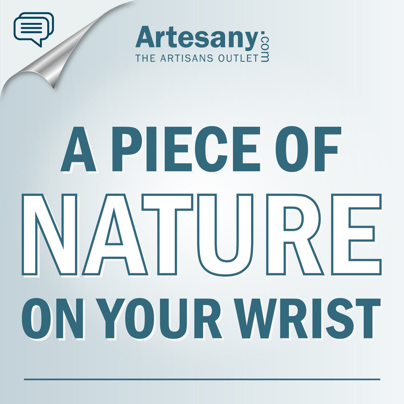BRAZALETE ARBOREAL - Unisex - Hecho a mano - Chapa de madera natural