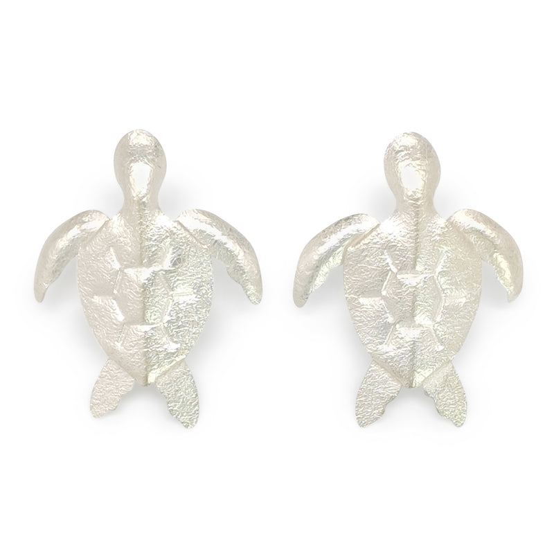 PENDIENTES MARINA TURTLE - Hechos a mano - Plata