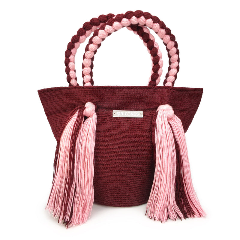 BOLSO WAYUU UMAKI - Tamaño MINI - Tejido manualmente a ganchillo por mujeres de la comunidad indígena Wayuu en La Guajira (Colombia)