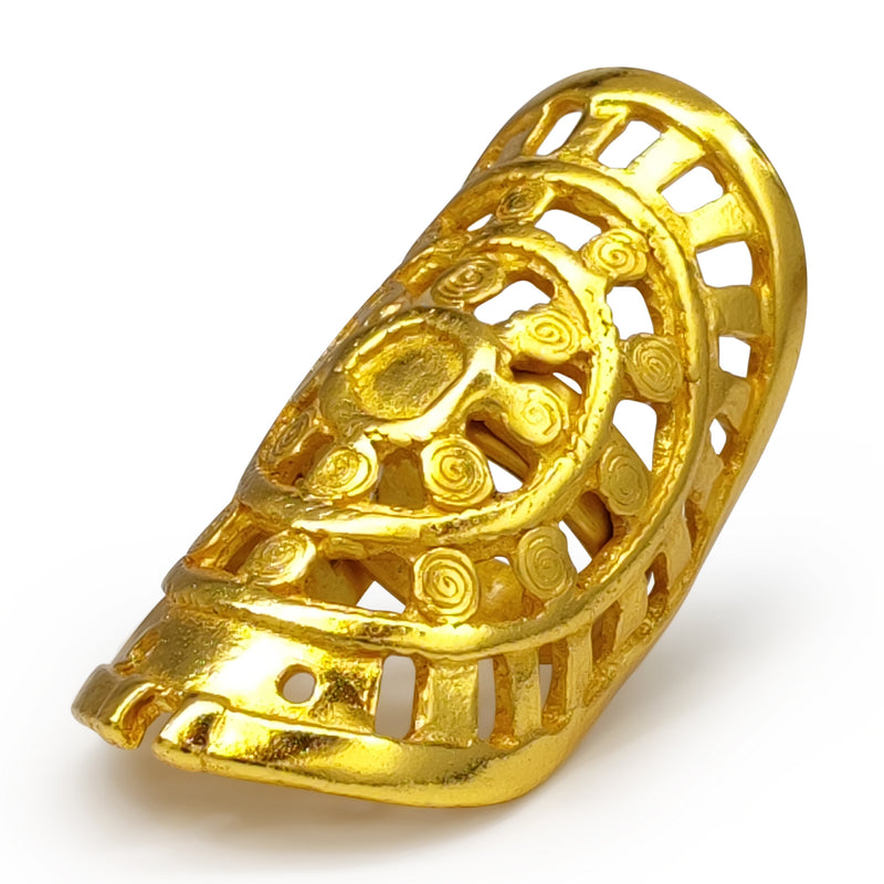ANILLO RONDA - Hecho a mano - Bañado en oro de 24 quilates