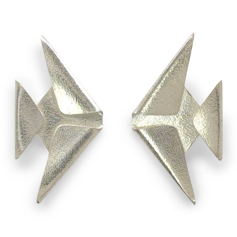 PENDIENTES MARINA FISH - Hechos a mano - Plata