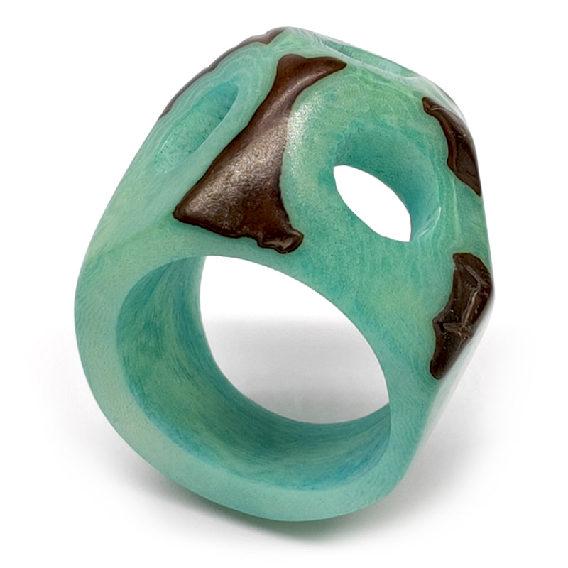 ANILLO GÉNESIS - Hecho a mano - Tagua (marfil vegetal)