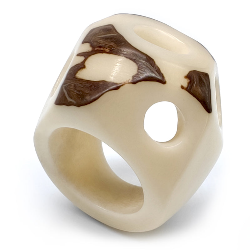 ANILLO GÉNESIS - Hecho a mano - Tagua (marfil vegetal)