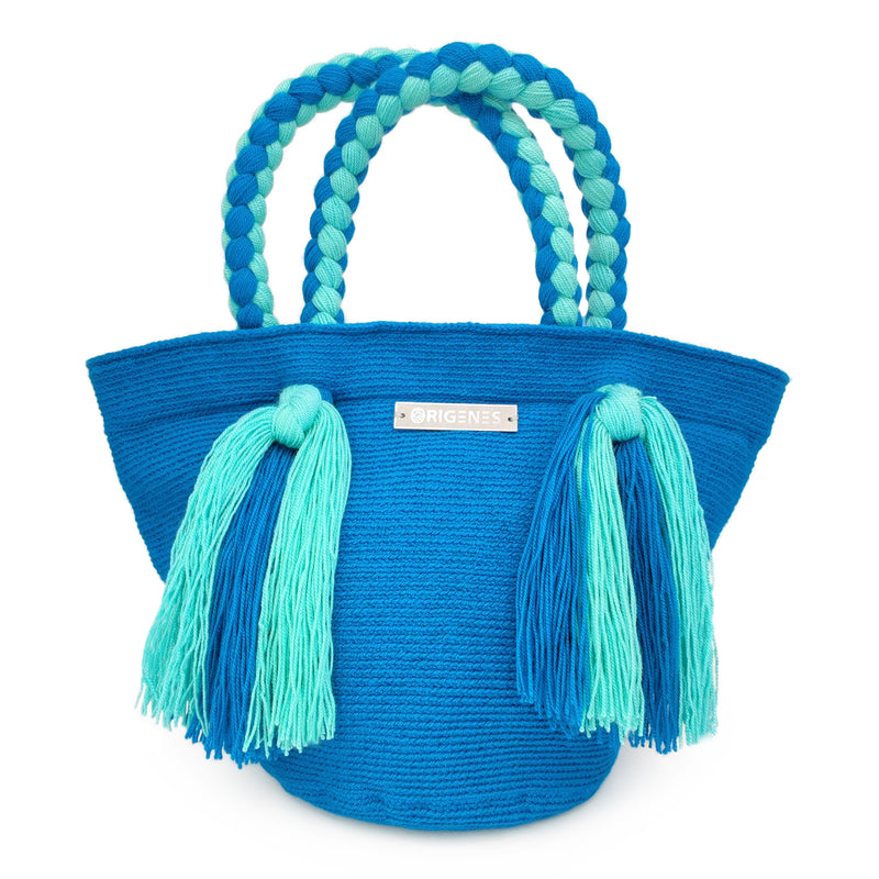 BOLSO WAYUU UMAKI - Tamaño MINI - Tejido manualmente a ganchillo por mujeres de la comunidad indígena Wayuu en La Guajira (Colombia)