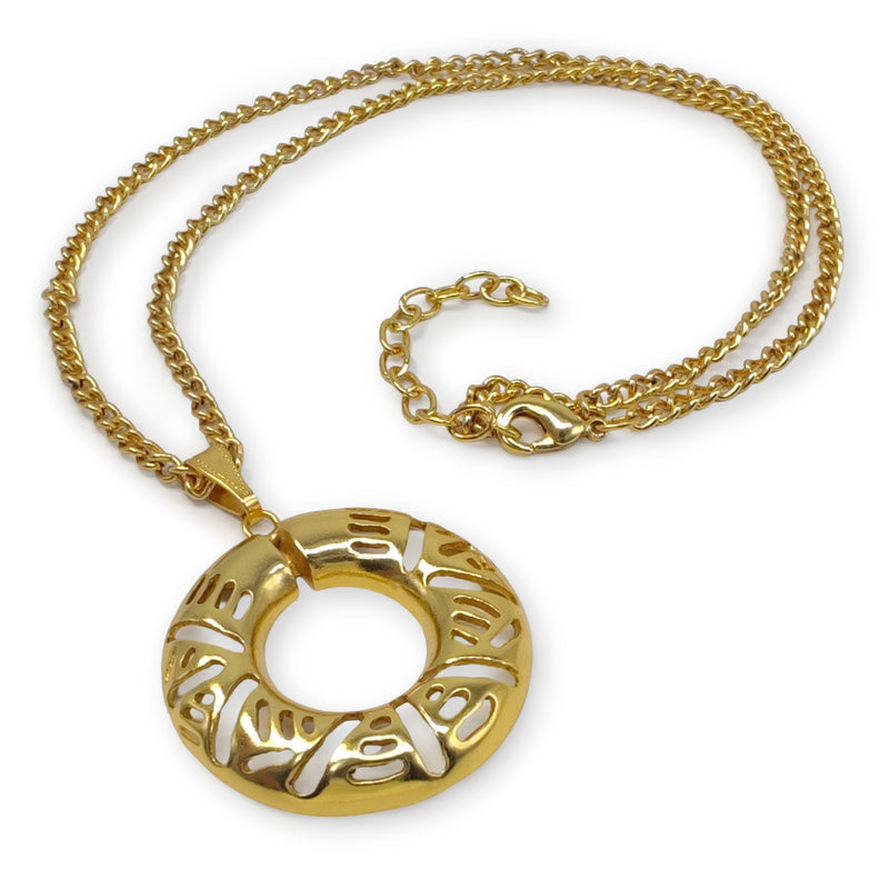 COLLAR ELDORADO ARETERA - Hecho a mano - Bañado en oro de 24 quilates