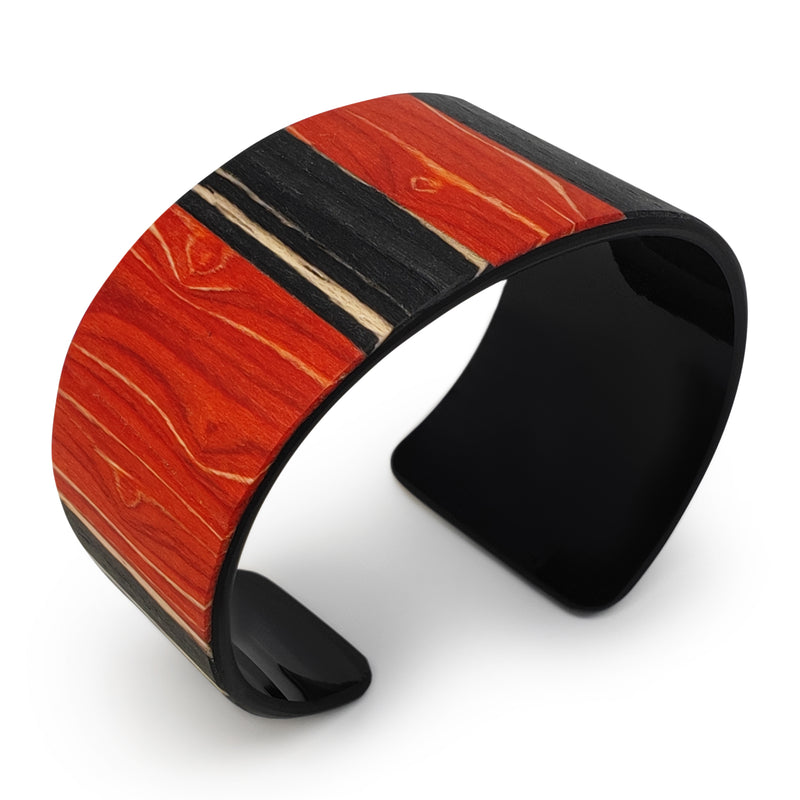 BRAZALETE ARBOREAL - Unisex - Hecho a mano - Chapa de madera natural