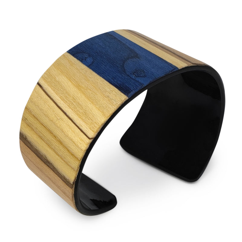 BRAZALETE ARBOREAL - Unisex - Hecho a mano - Chapa de madera natural