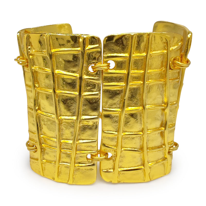 BRAZALETE VICTORIA - Hecho a mano - Bañado en oro de 24 quilates