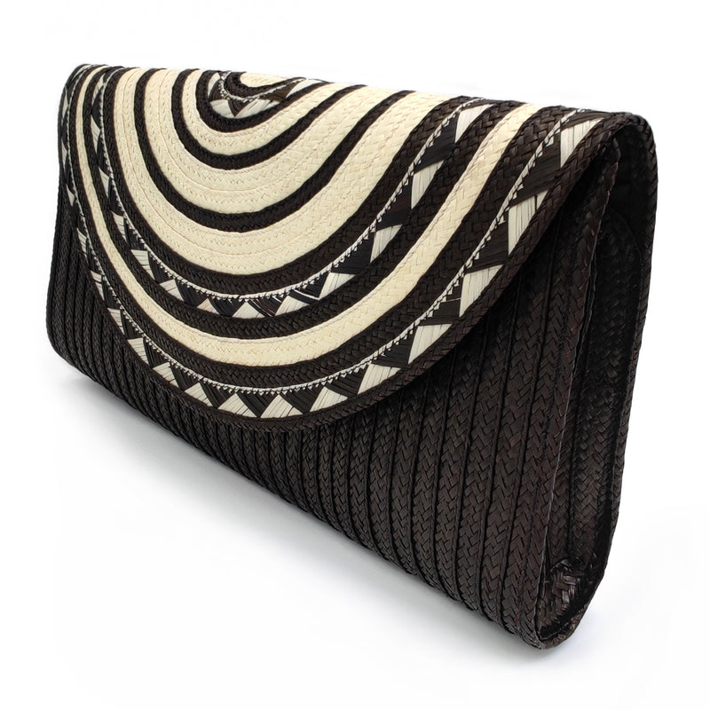 CLUTCH ZENÚ - Hecho a mano - Caña brava trenzada (caña flecha)