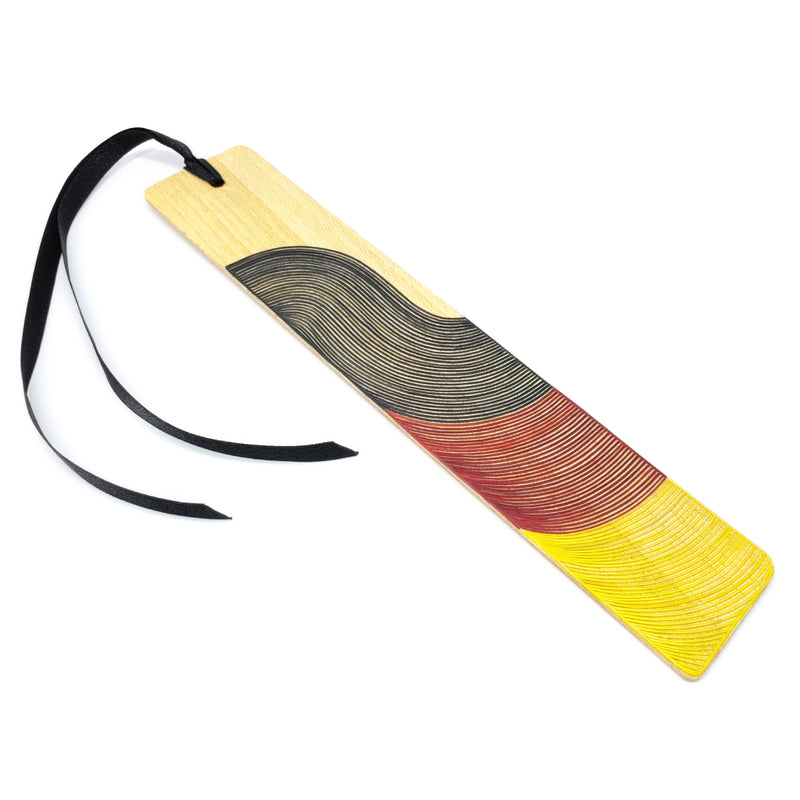 MARCAPÁGINAS ALEMANIA - COLECCIÓN DE EQUIPOS NACIONALES - El arte del tamo - Madera clara decorada con paja de trigo y cebada (enchapado en tamo)