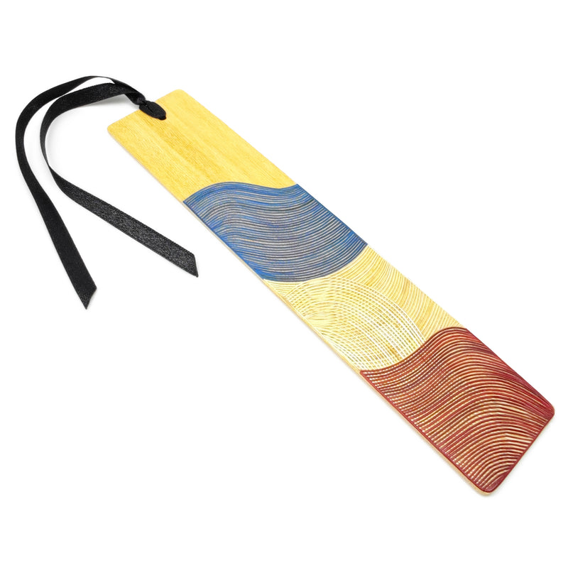 MARCAPÁGINAS FRANCIA - COLECCIÓN DE EQUIPOS NACIONALES - El arte del tamo - Madera clara decorada con paja de trigo y cebada (enchapado en tamo)