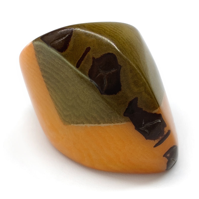 ANILLO GÉNESIS CURVO - Hecho a mano - Tagua (marfil vegetal)