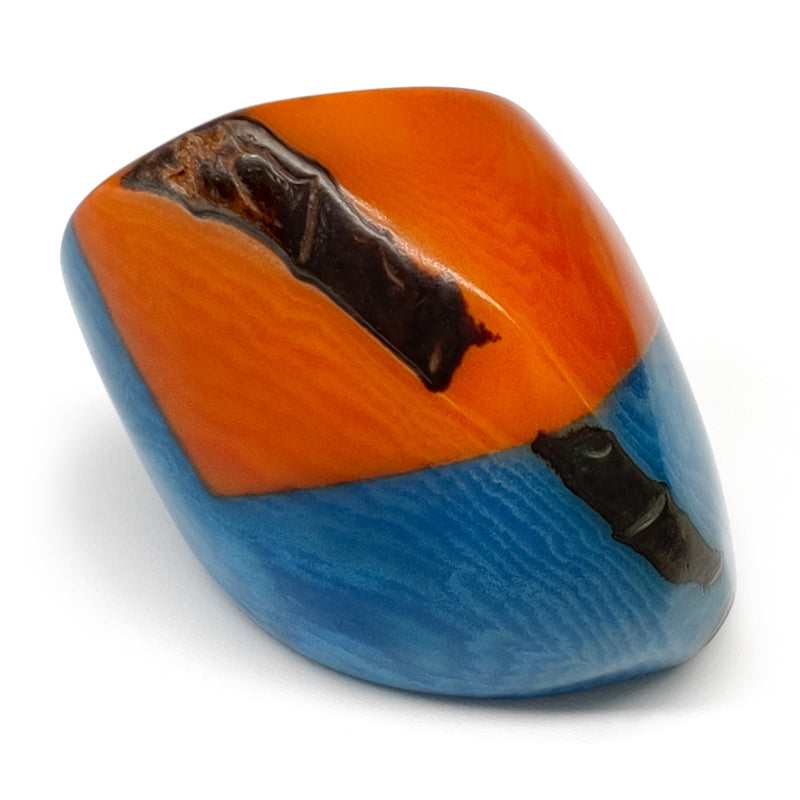 ANILLO GÉNESIS CURVO - Hecho a mano - Tagua (marfil vegetal)