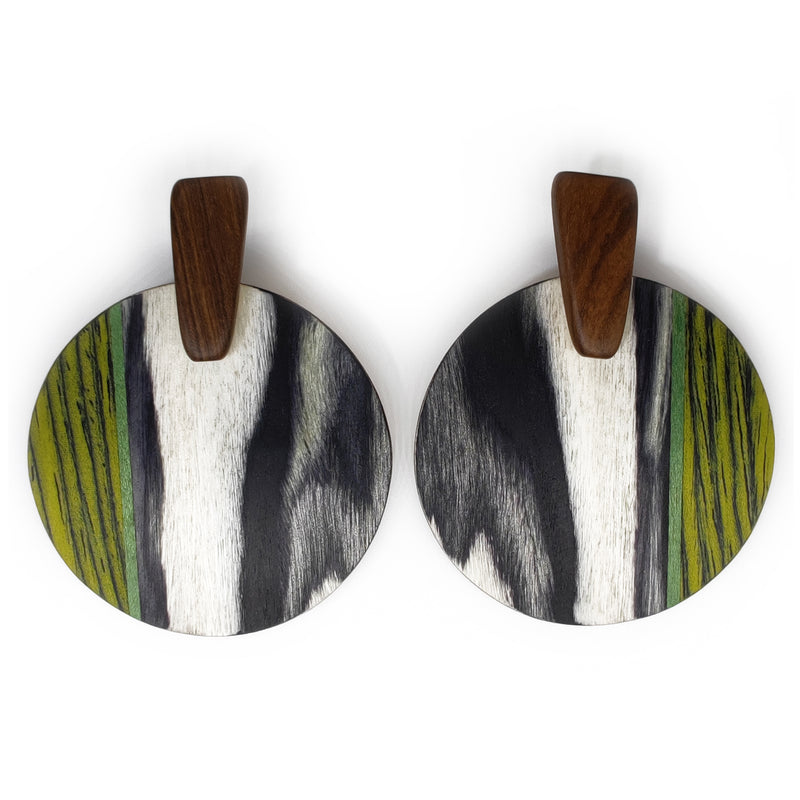 PENDIENTES WOODIE SOL - Hechos a mano - Madera contrachapada de 3 capas cruzadas