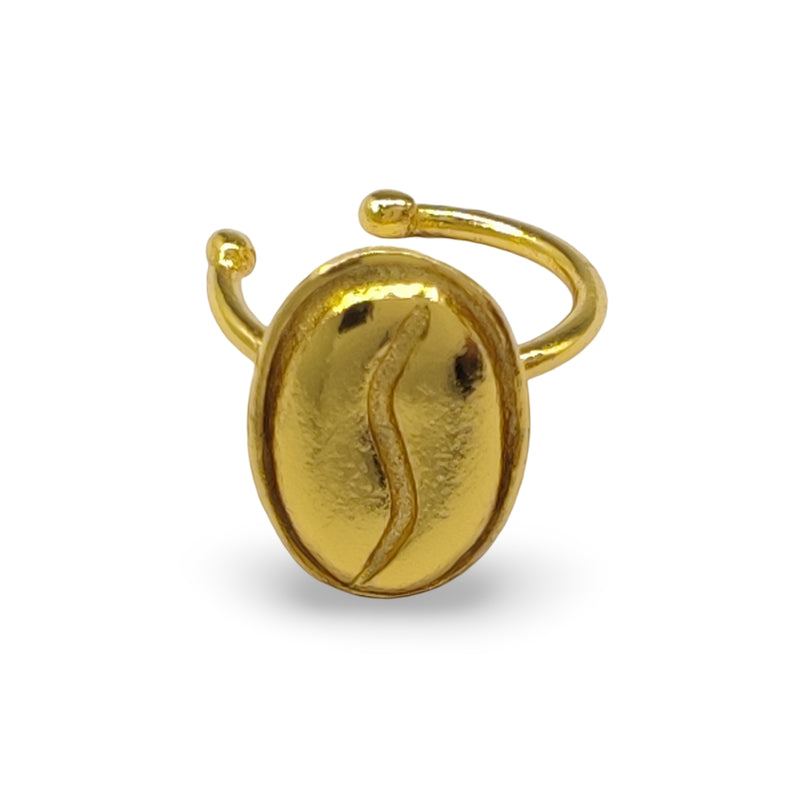 EARCUFF MUISCA CAFÉ - Unisex - Hecho a mano - Bañado en oro de 24 quilates