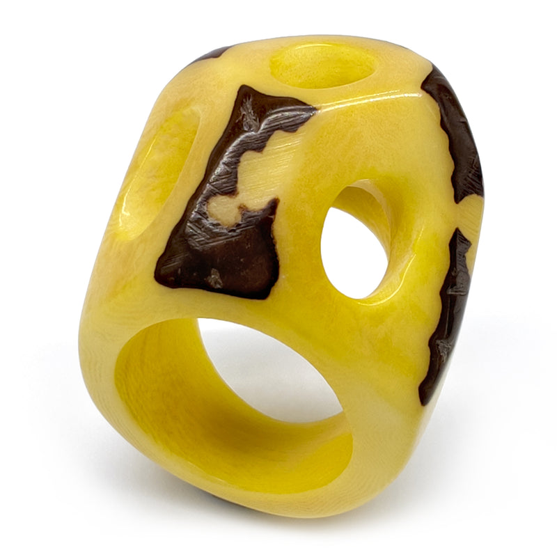 ANILLO GÉNESIS - Hecho a mano - Tagua (marfil vegetal)