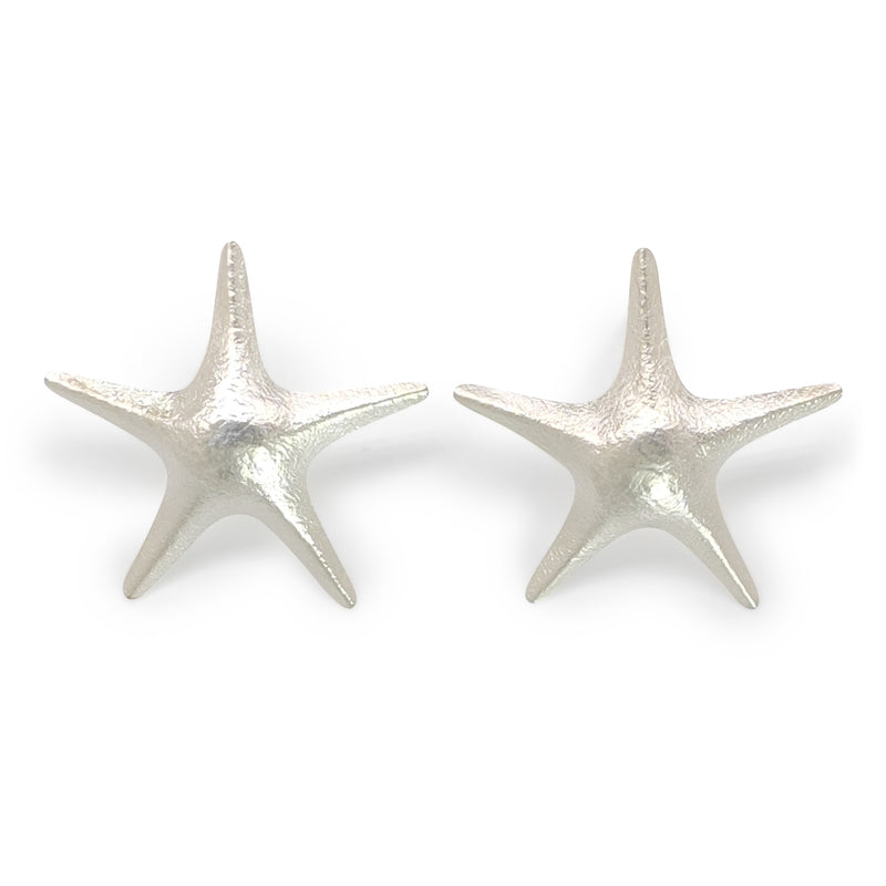 PENDIENTES MARINA STARFISH - Hechos a mano - Plata