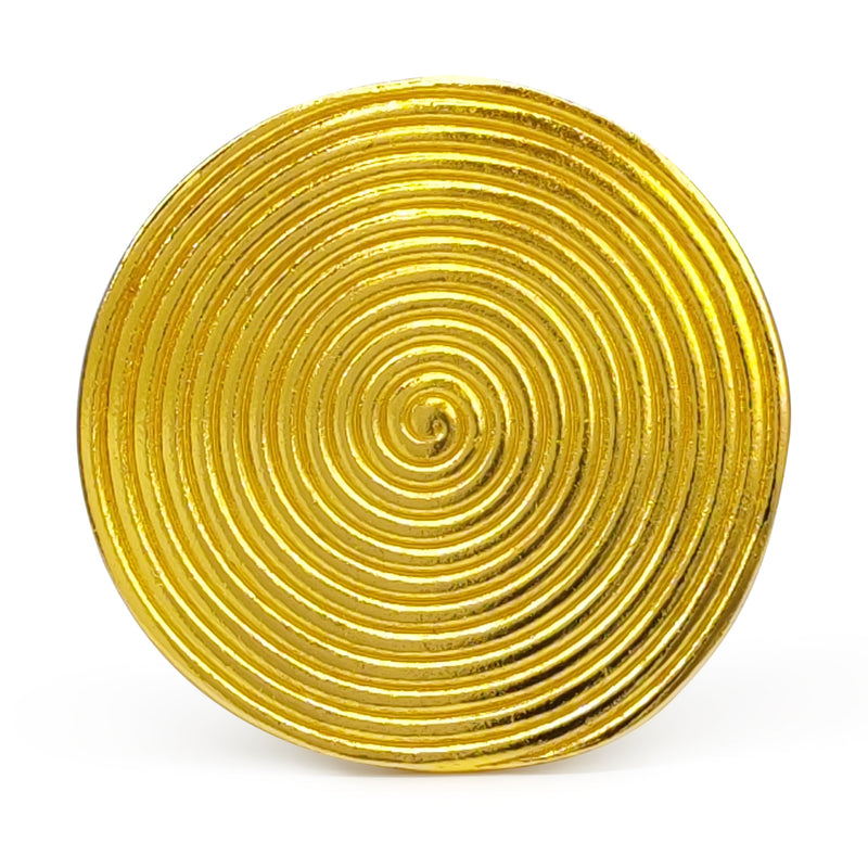 ANILLO CYCLO - Hecho a mano - Bañado en oro de 24 quilates