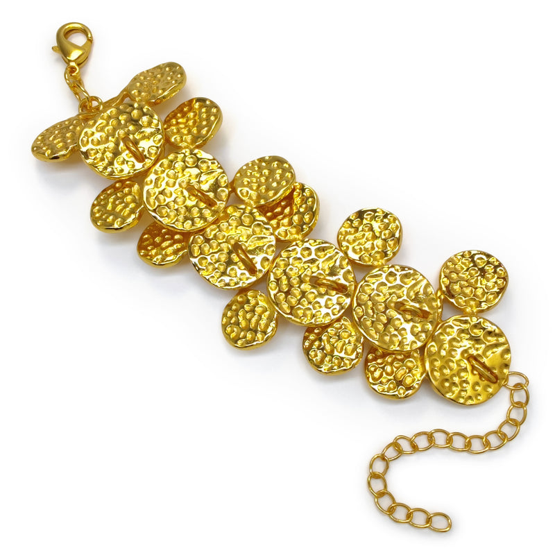BRAZALETE GLEAMVINE - Hecho a mano - Bañado en oro de 24 quilates