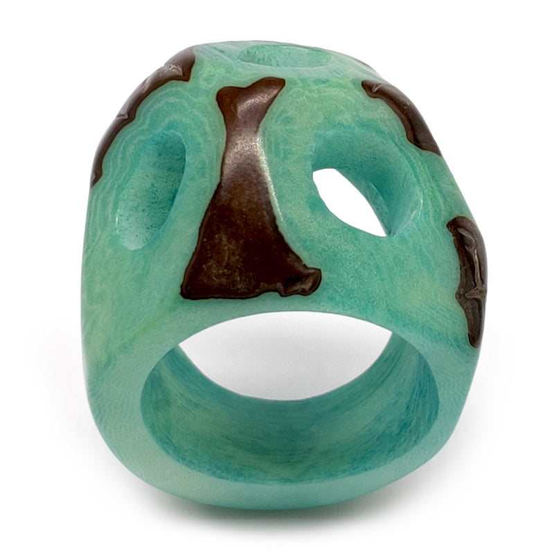 ANILLO GÉNESIS - Hecho a mano - Tagua (marfil vegetal)