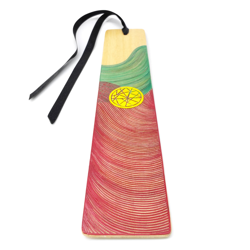 MARCAPÁGINAS PORTUGAL - COLECCIÓN DE EQUIPOS NACIONALES - El arte del tamo - Madera clara decorada con paja de trigo y cebada (enchapado en tamo)