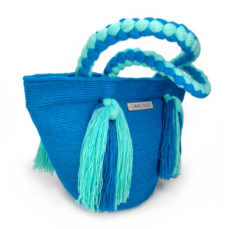 BOLSO WAYUU UMAKI - Tamaño MINI - Tejido manualmente a ganchillo por mujeres de la comunidad indígena Wayuu en La Guajira (Colombia)