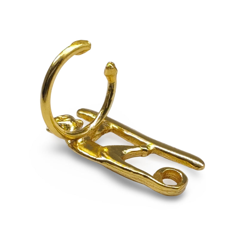 EARCUFF MUISCA MONO - Unisex - Hecho a mano - Bañado en oro de 24 quilates