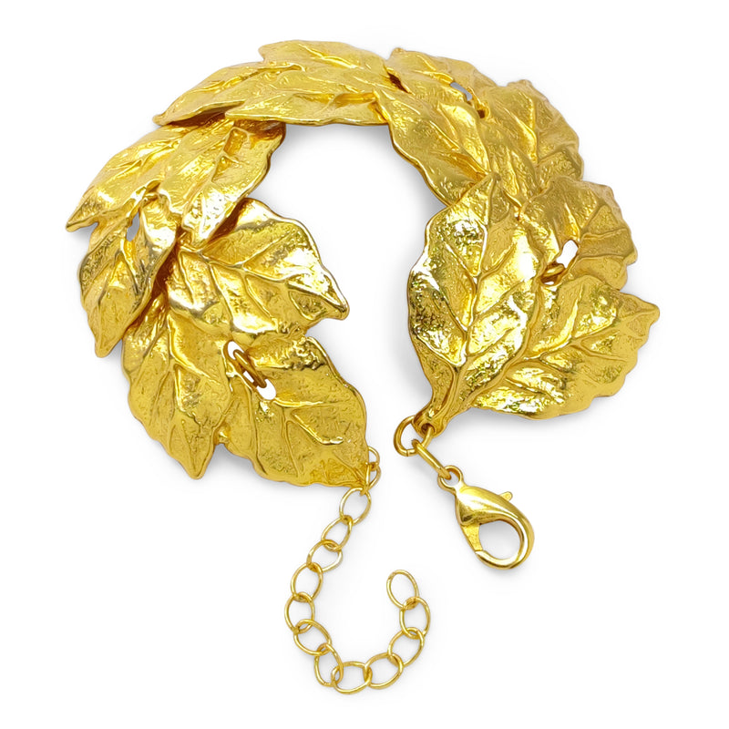 BRAZALETE GREENÖA - Hecho a mano - Bañado en oro de 24 quilates