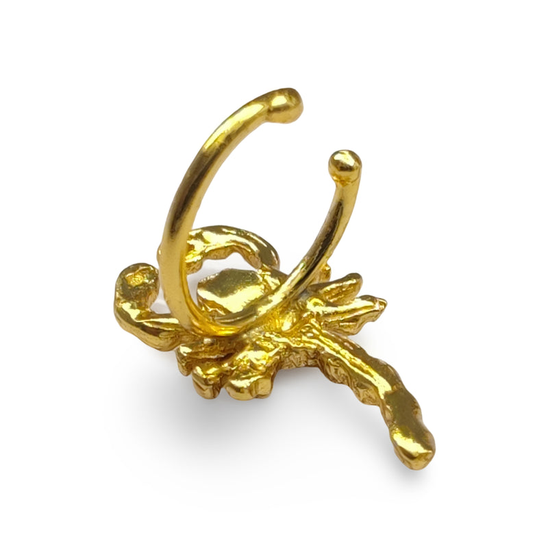 EARCUFF MUISCA ESCORPIÓN - Unisex - Hecho a mano - Bañado en oro de 24 quilates