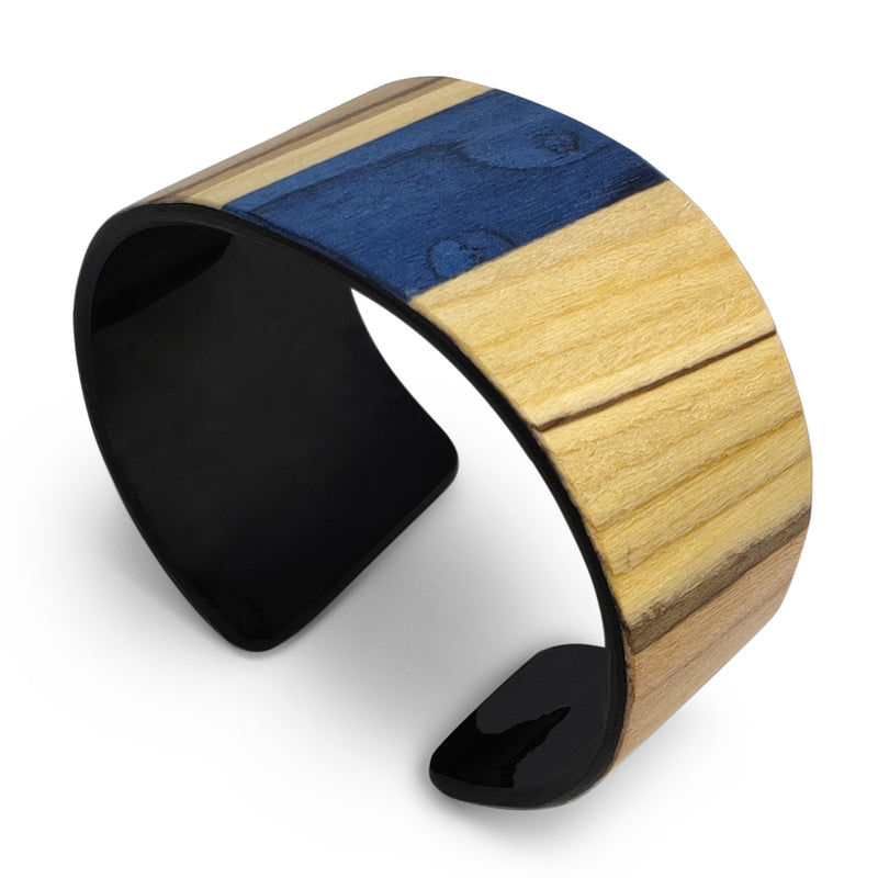 BRAZALETE ARBOREAL - Unisex - Hecho a mano - Chapa de madera natural