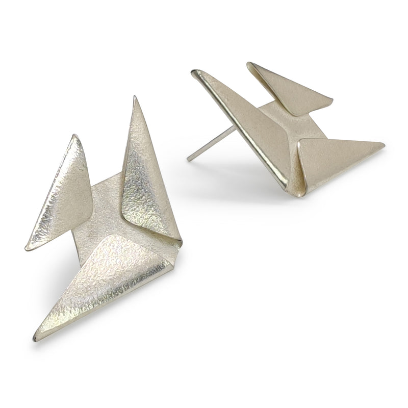 PENDIENTES MARINA FISH - Hechos a mano - Plata