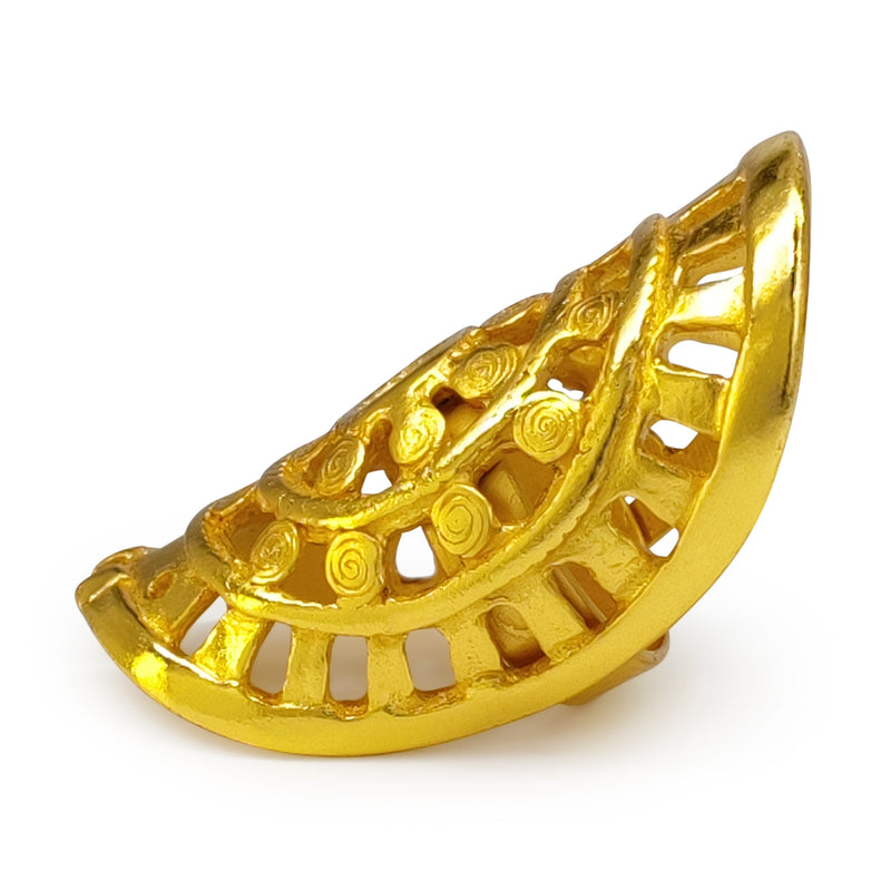 ANILLO RONDA - Hecho a mano - Bañado en oro de 24 quilates