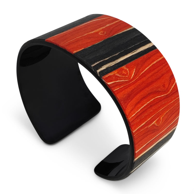 BRAZALETE ARBOREAL - Unisex - Hecho a mano - Chapa de madera natural