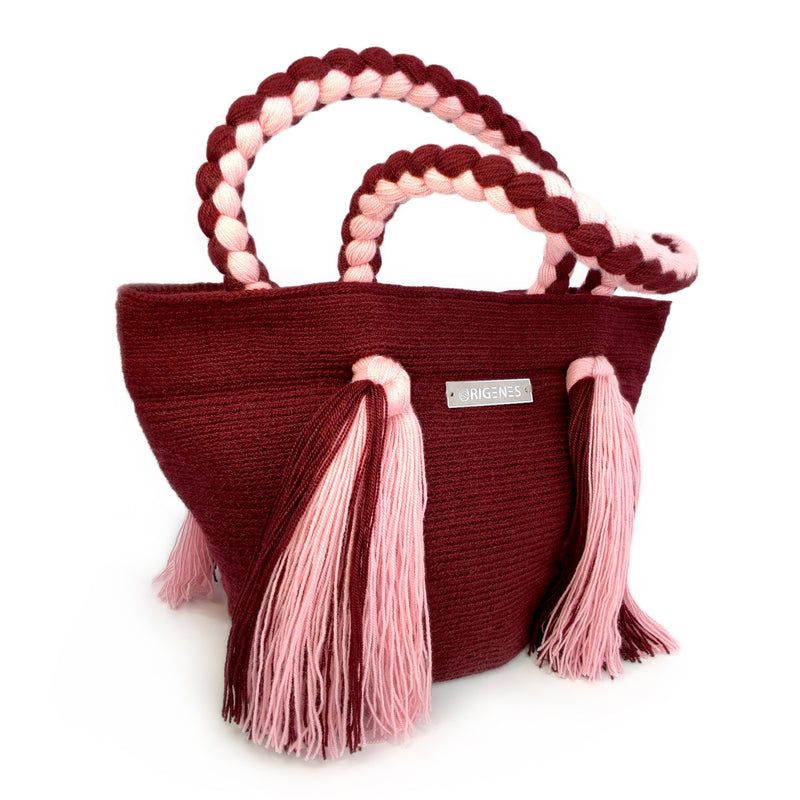 BOLSO WAYUU UMAKI - Tamaño MINI - Tejido manualmente a ganchillo por mujeres de la comunidad indígena Wayuu en La Guajira (Colombia)