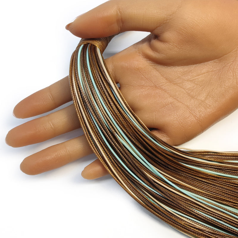 COLLAR INSPIRA - Hecho a mano - Cordones de seda sintética