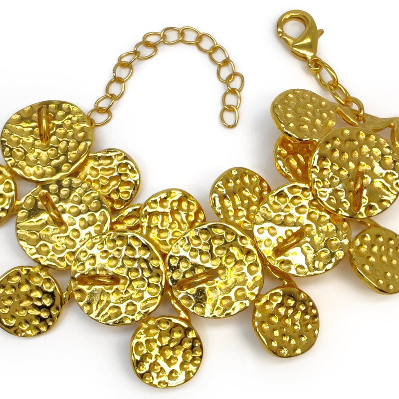 BRAZALETE GLEAMVINE - Hecho a mano - Bañado en oro de 24 quilates