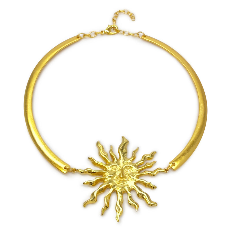 COLLAR SUNNIE - Hecho a mano - Bañado en oro de 24 quilates