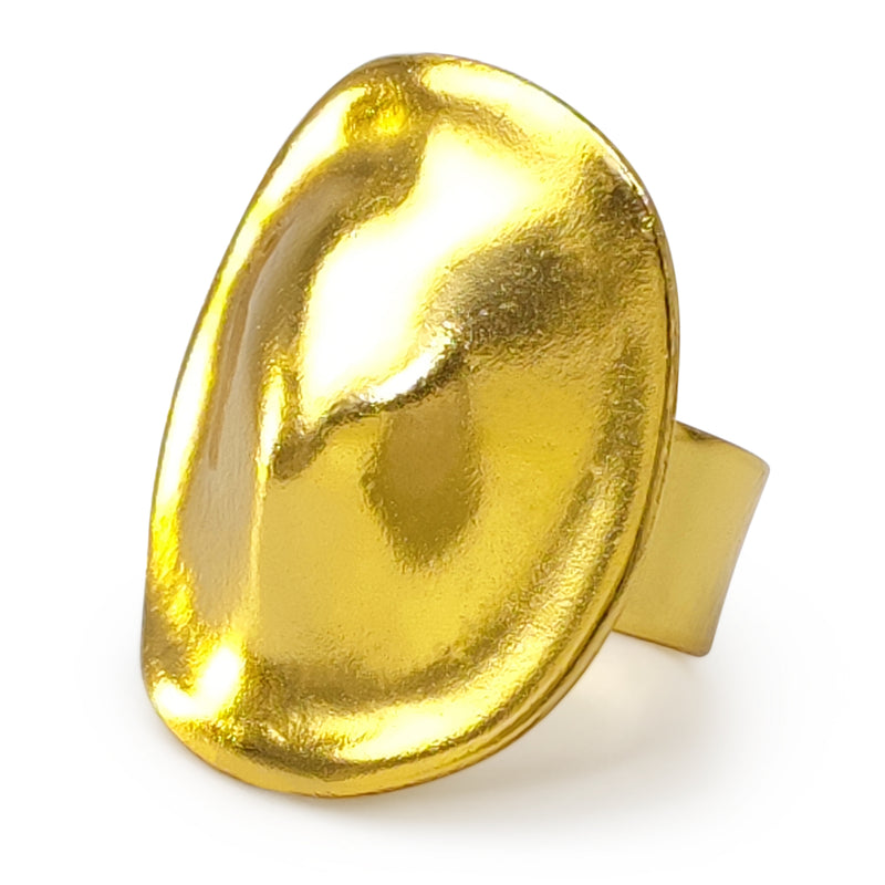 ANILLO ANAÏS - Hecho a mano - Bañado en oro de 24 quilates