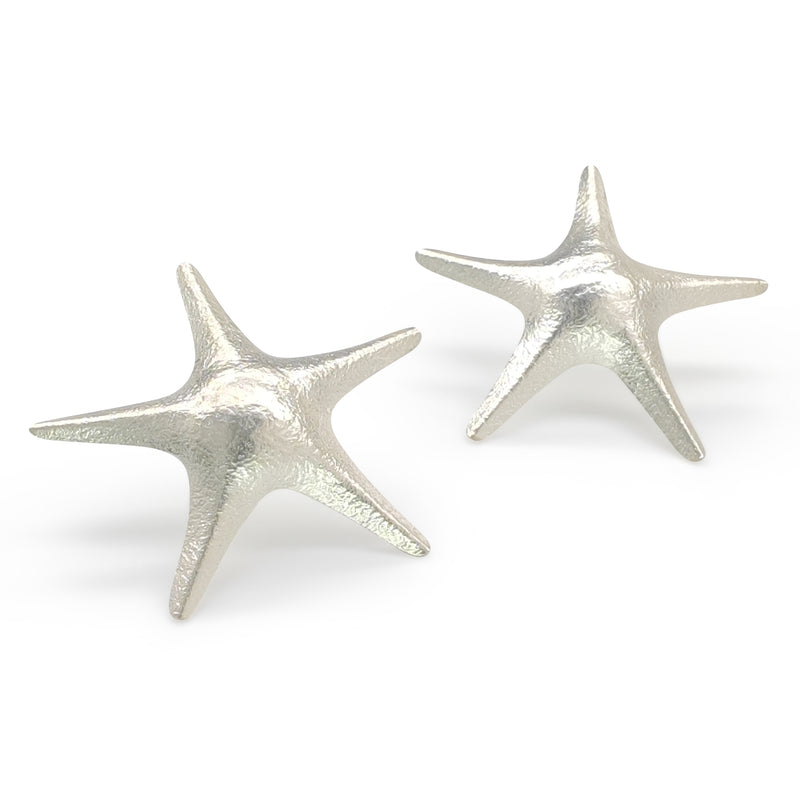 PENDIENTES MARINA STARFISH - Hechos a mano - Plata