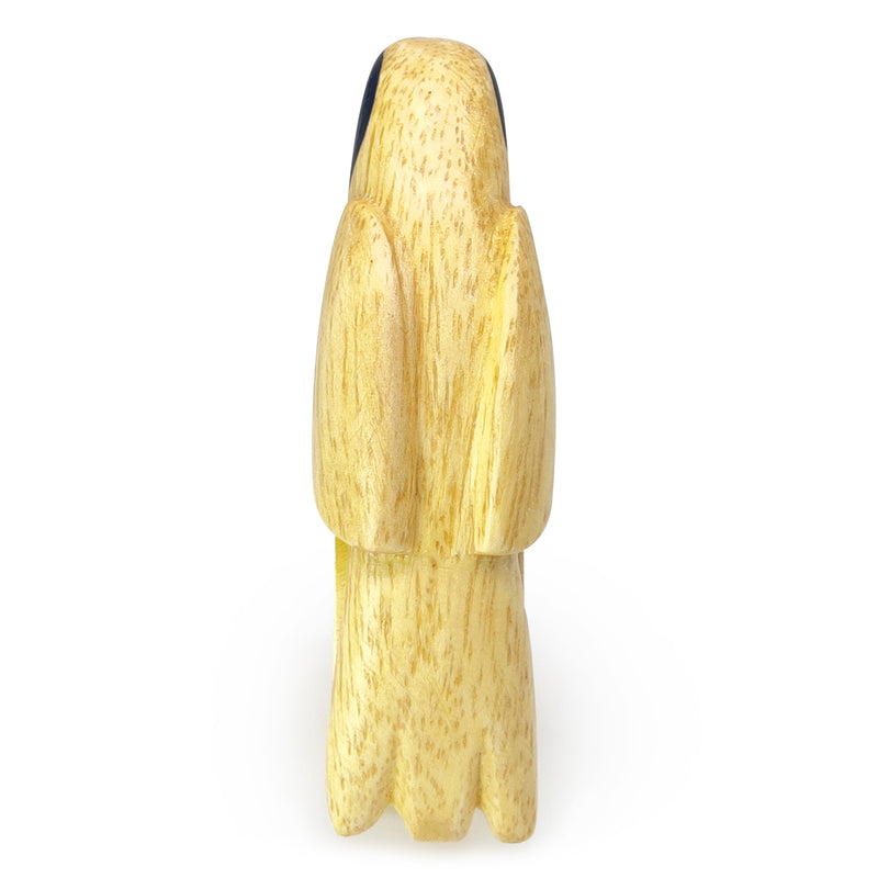 ANILLO DE SERVILLETA DECORATIVO - Zanate - Madera tallada y pintada a mano