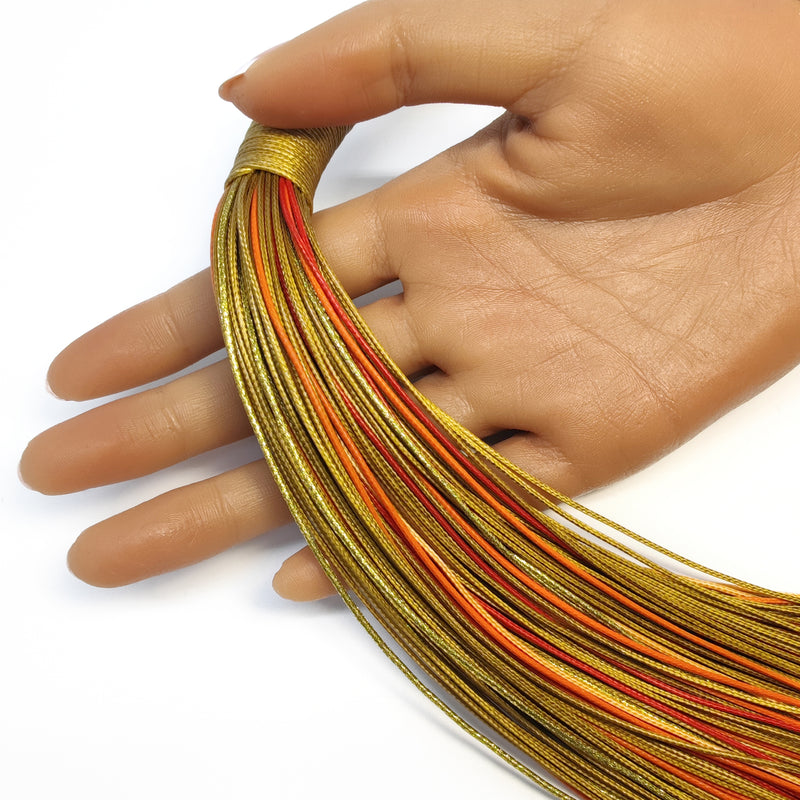 COLLAR INSPIRA - Hecho a mano - Cordones de seda sintética