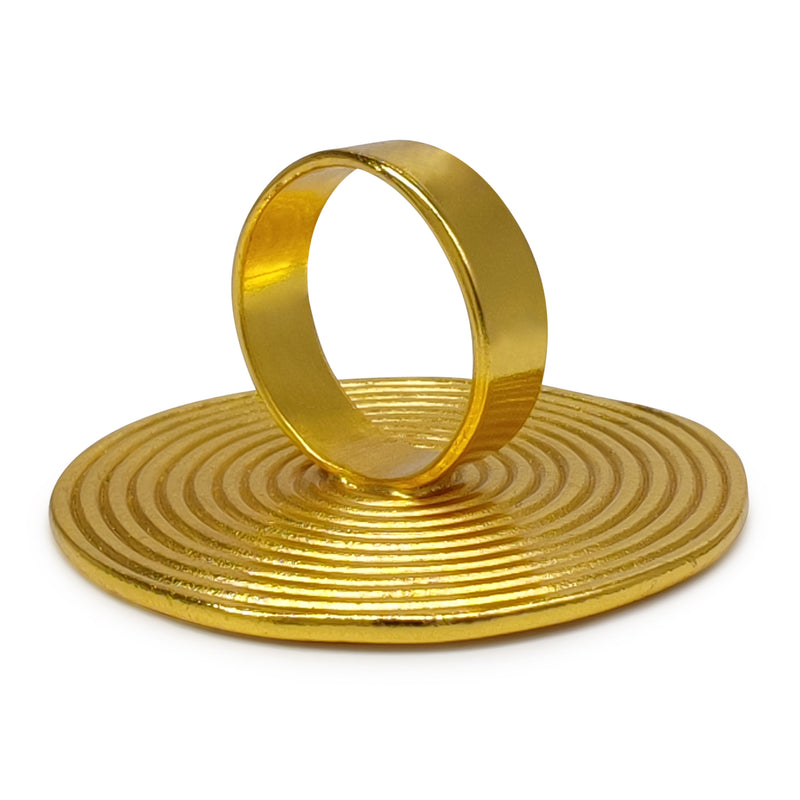 ANILLO CYCLO - Hecho a mano - Bañado en oro de 24 quilates