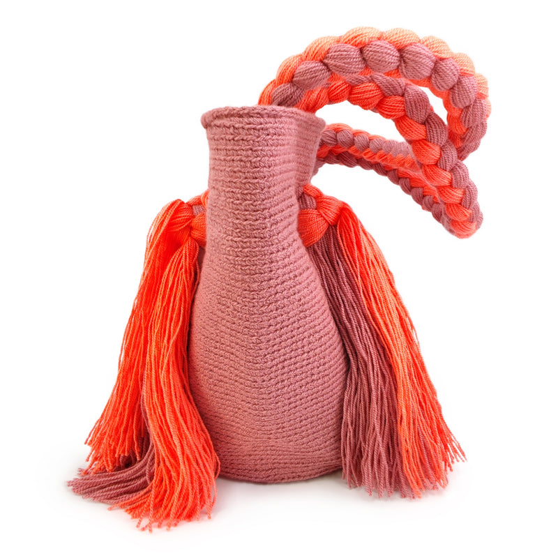 BOLSO WAYUU UMAKI - Tamaño MINI - Tejido manualmente a ganchillo por mujeres de la comunidad indígena Wayuu en La Guajira (Colombia)