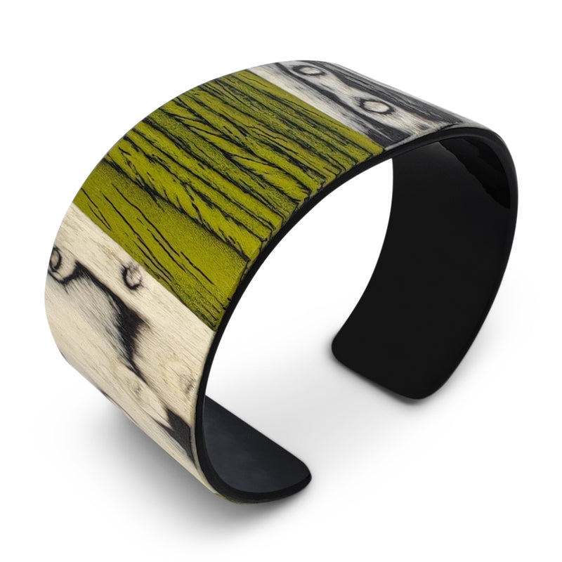 BRAZALETE ARBOREAL - Unisex - Hecho a mano - Chapa de madera natural