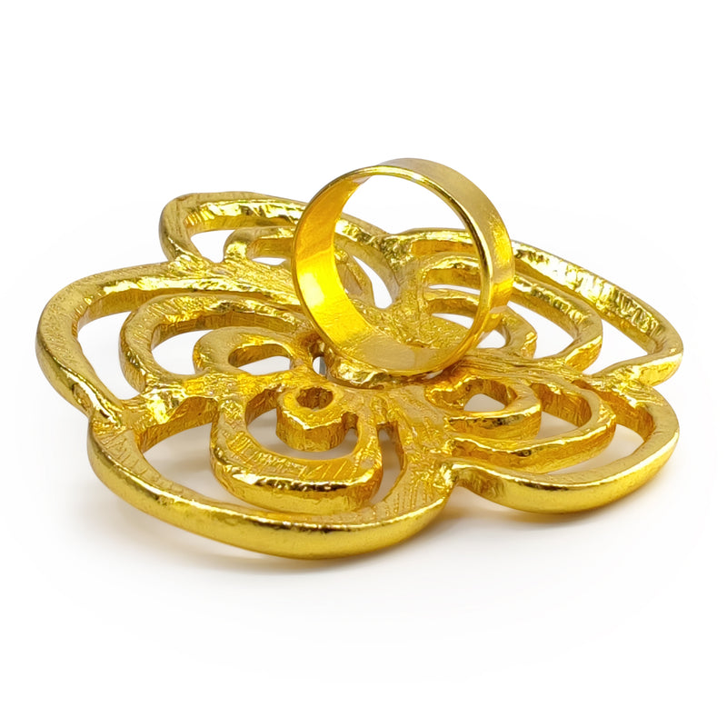 ANILLO ROSÏA - Hecho a mano - Bañado en oro de 24 quilates
