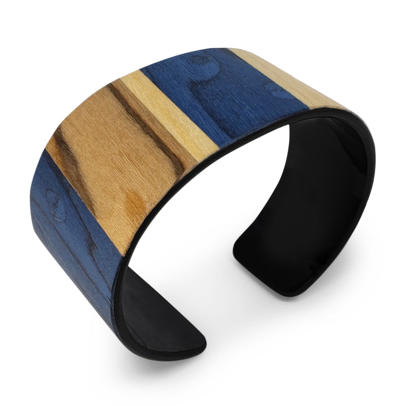 BRAZALETE ARBOREAL - Unisex - Hecho a mano - Chapa de madera natural