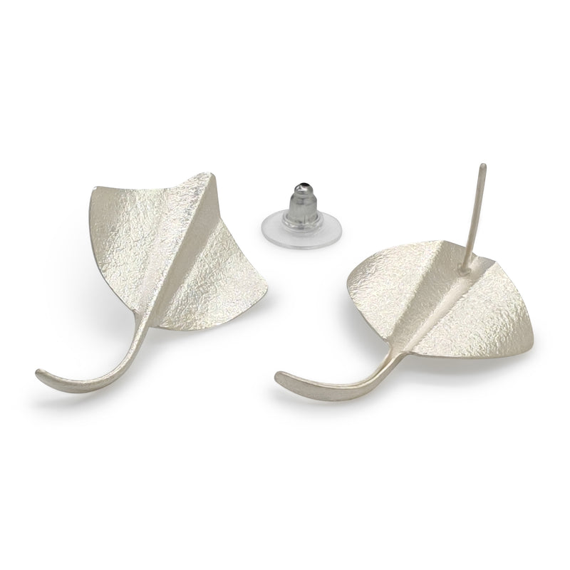 PENDIENTES MARINA RAY - Hechos a mano - Plata