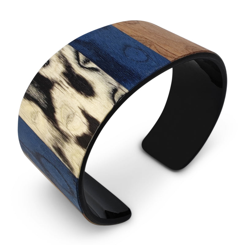 BRAZALETE ARBOREAL - Unisex - Hecho a mano - Chapa de madera natural