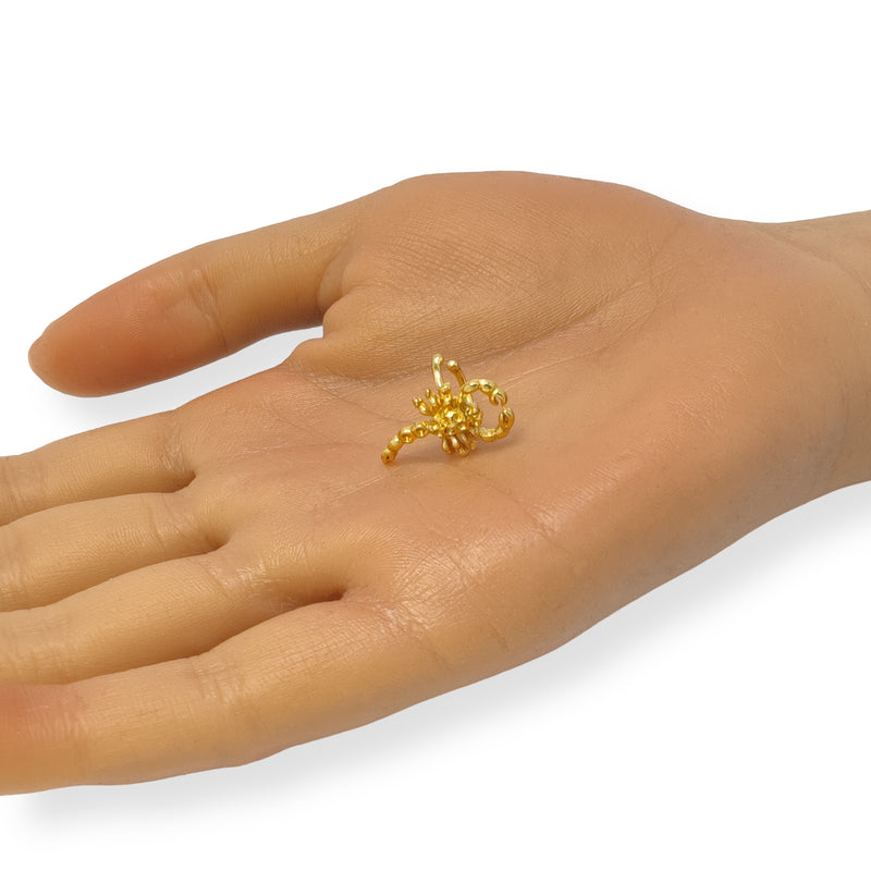 EARCUFF MUISCA ESCORPIÓN - Unisex - Hecho a mano - Bañado en oro de 24 quilates